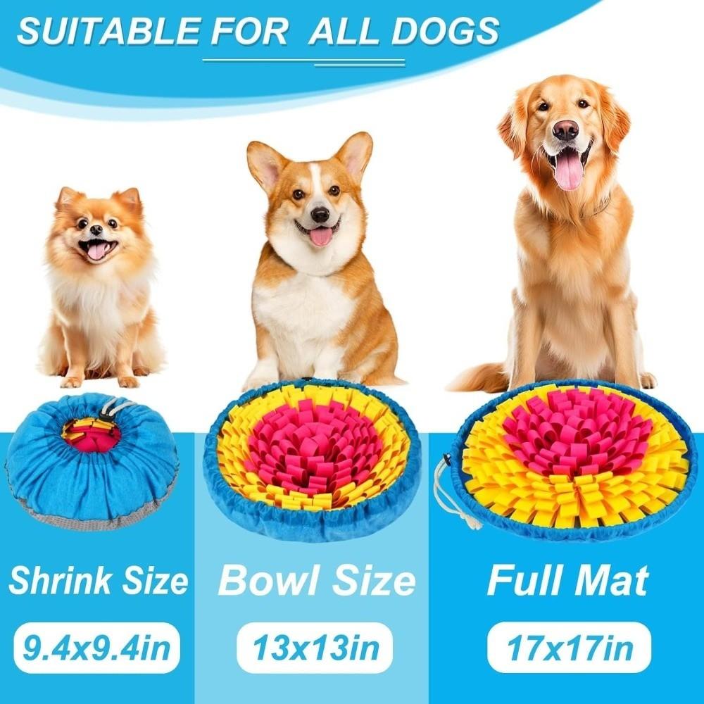 Pet Feeding Toy Slow Eating Polyester Puppy Sniff Mat Durable Large Size Pet Scent Pad Food Dispensing for Dog Training