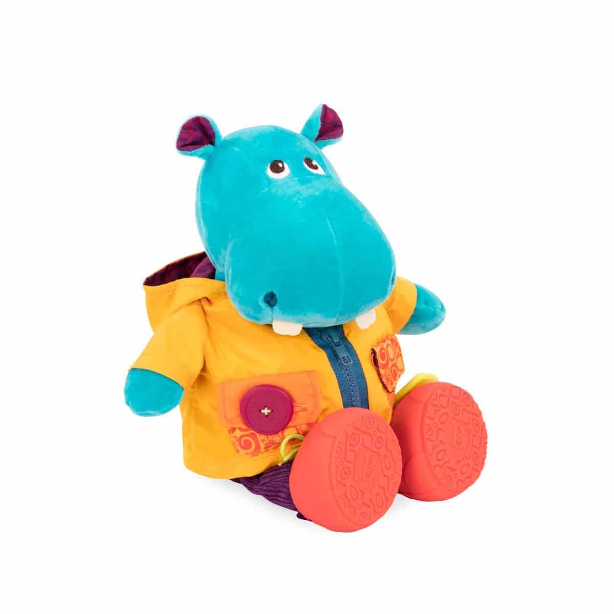 

Toys Dressing Hippo Soft Plush Toy Laughing Hippo Toy Ages 2 and up Genuine Product B.