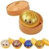 Simulation Essen Knödel Squishy Knetball Bunt Sensorisches Fidget Spielzeug Mit Dampfgarer Zur Stressbewältigung Heim Schreibtisch Dekoration Geschenk