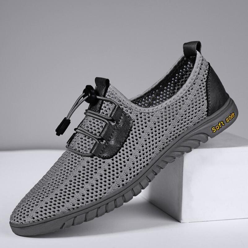 Summer Breathable Casual Men Shoes Business Mesh Dress Shoes Men Sneakers Soft Flats Hot Sale Summer Casual Shoes Moccasins