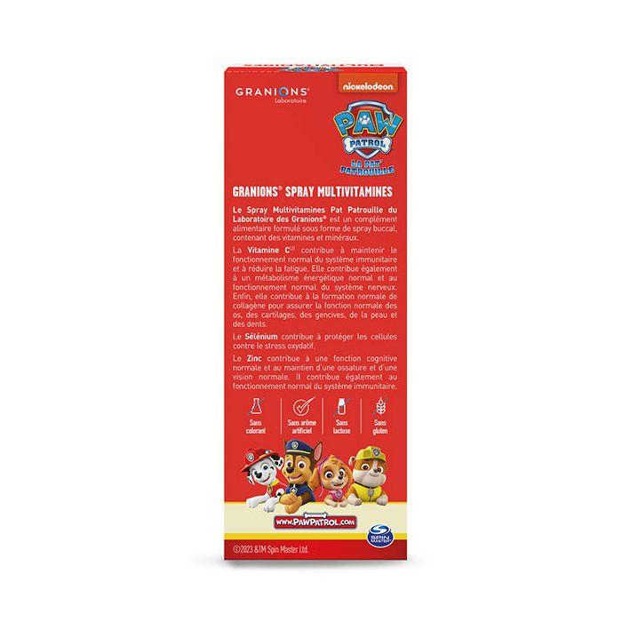 Granions Spray Multivitamines Enfant Pat Patrouille - Vitamine C et B - Immunité