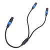 XLR Splitter Cable 3 Pin Female to Dual Male XLR Y Splitter Balanced Cord for Microphone Mixer Amplifier 23.6in