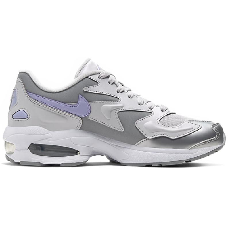 Nike Air Max 2 Light SE Vast Grey Purple Agate Women's Sneakers CJ7981-001