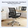 Ergonomic Mesh Spine Chair Adjustable Height Computer Seat Full Rotation Archd Armrests for Students, Dormitory