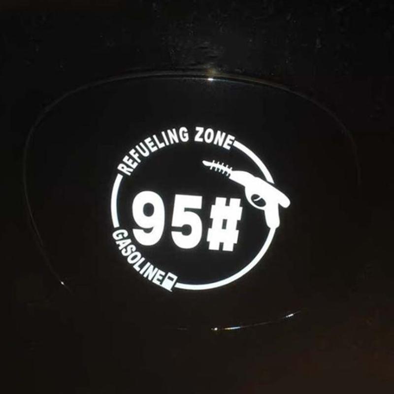 1 stk. "Tankningszone 95#" Klistermærke, Vandtæt Vinyl Dekal, Auto Klistermærke til Bil, Brændstofentusiast Cool Personlig Dekoration