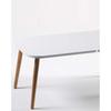 Center Table Kr Wooden Turned Leg White