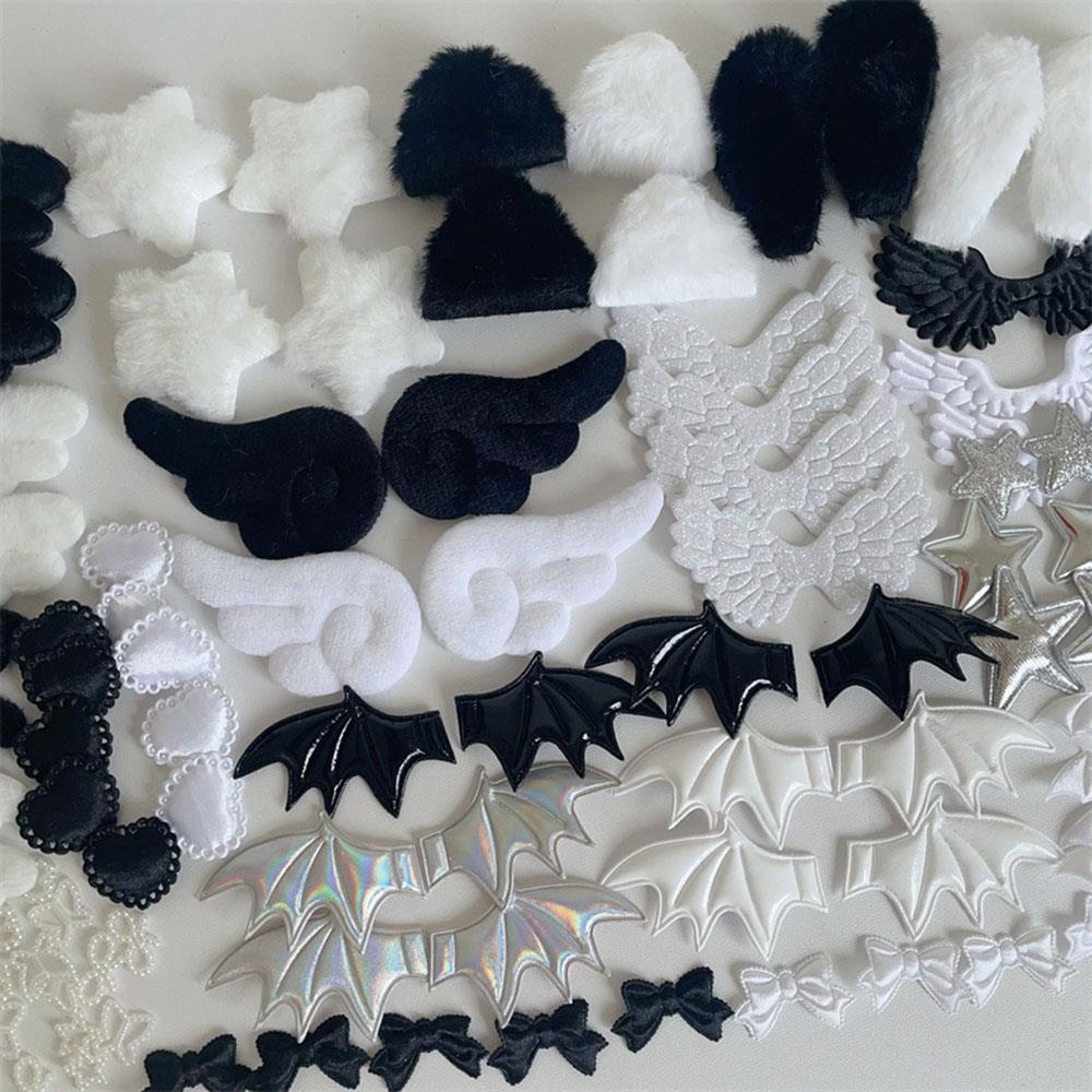 Cartoon Wing Bow Star Card Cover Decoration Sweet DIY Handmade Hairpins Accessories Gift Plush DIY Auxiliary Material Set