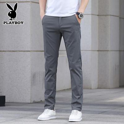 Men's Ice Silk Loose Straight Casual Pants