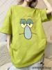 Summer New Cartoon SpongeBob Print T-shirts For Women Casual Street Hip Hop Tshirts Kawaii Sleepwear For Couple Y2K Loose Tops