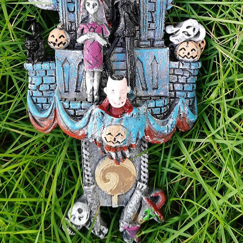 Halloween Forest House Clock Synthetic Resin Halloween Cuckoo Clock for Halloween Party Decoration