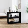Day and Night - Day and Night Shelf/space Divider Black Pine Wood 80x30x71.5 Cm