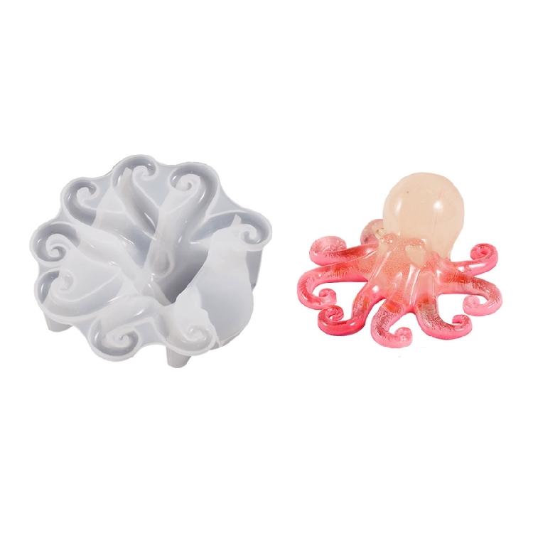 Drop Glue Aromatherapy Gypsum Octopus Jewelry Ornaments Pendant Silicone Mold 1