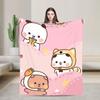 Cartoon Panda Bubu Dudu Blanket Coral Fleece Plush Printed  Breathable Warm Throw Blankets for Home Bedroom Quilt