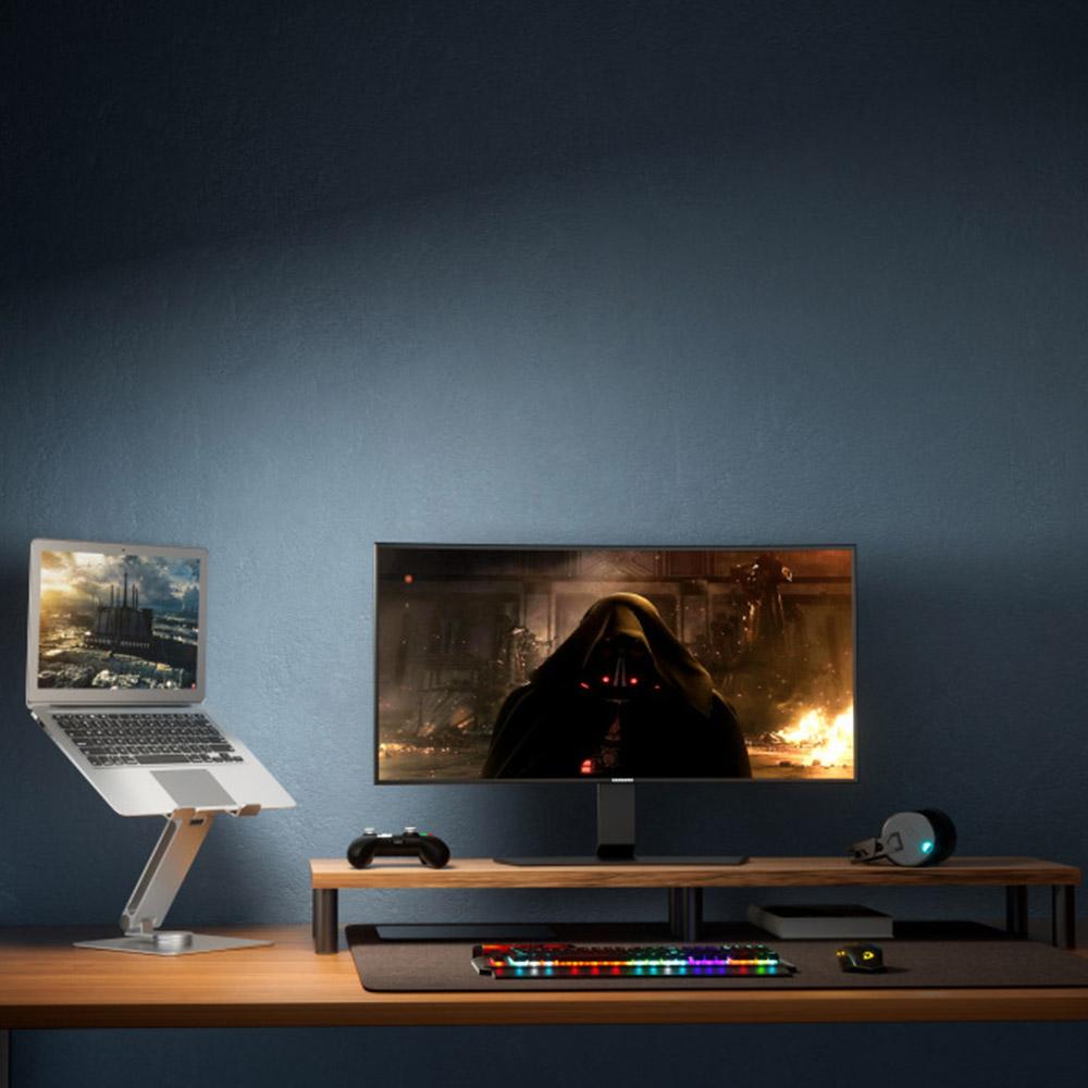 UPERGO AP-2VS Aluminum Alloy Foldable Laptop Bracket Rotatable Notebook Desktop Stand