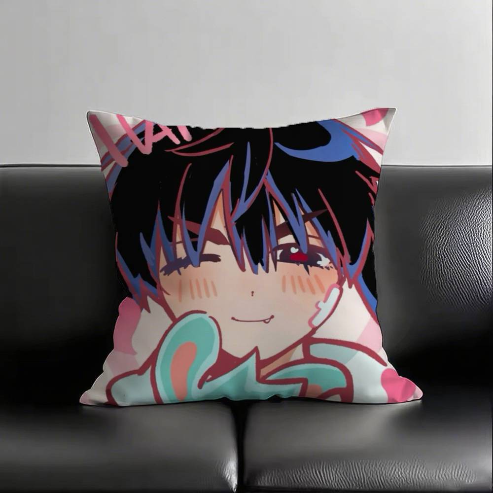 Cooler Anime-Junge Ivan Revers-Kissenbezug Quadratisch Schlafzimmer Sofa Freizeit Komfort Kissen Auto Wohnzimmer Heimdekoration