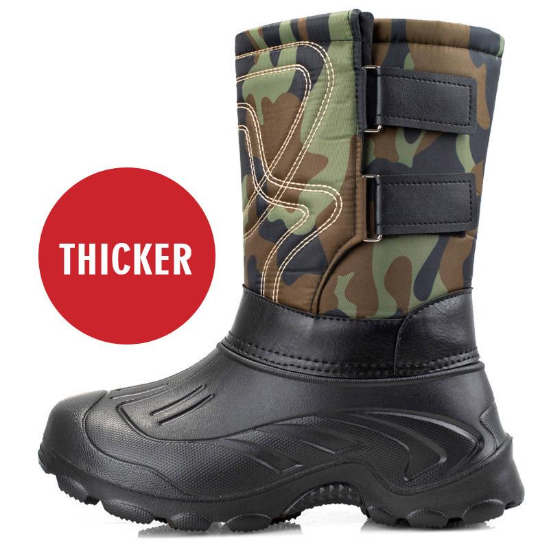 Winter Men Snow Boots Camouflage Platform Boots Men Rain Shoes Super Warm Non-slip Waterproof Mens Winter Boots For -40 degrees