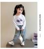Kuromi Girls' Loose Fit Jeans, Spring/Autumn 2025 Fashionable Style