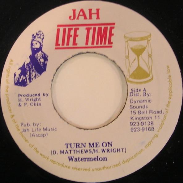

7-дюймовая пластинка WATERMELON Turn Me On NONE Jah Life Time Ямайка Регги Ска Даб Б/у