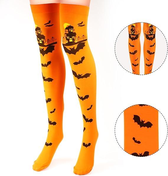 Hanging decoration for door or window, paper, orange, pumpkins, Halloween theme, set of 3 pumpkins