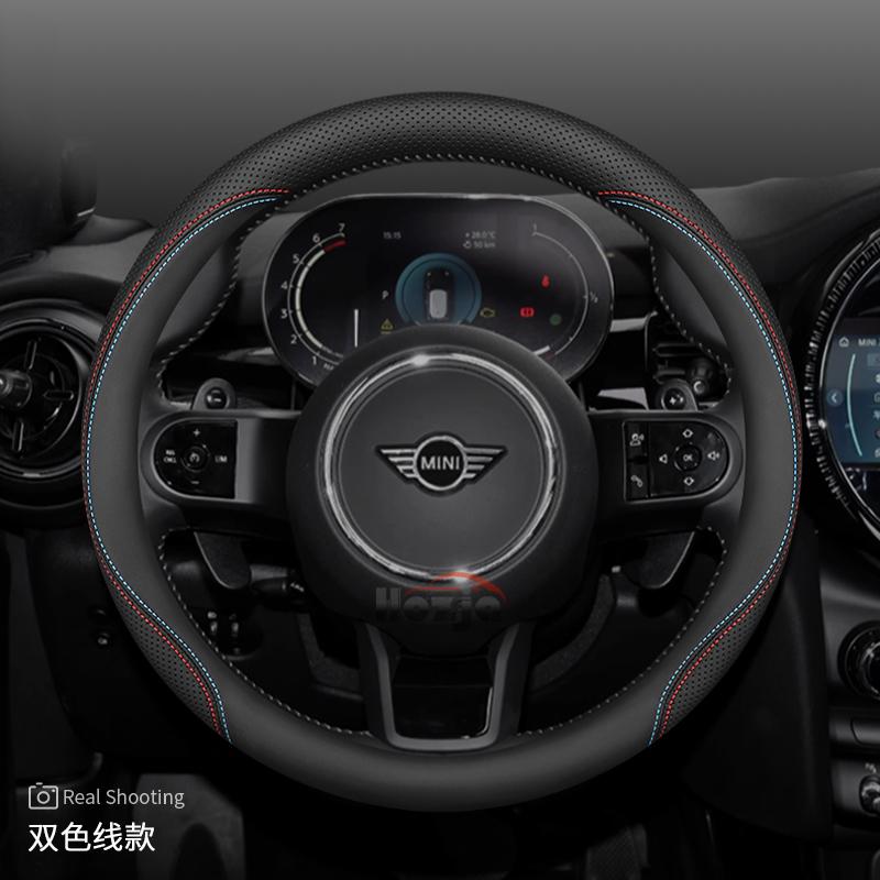 Leather Car Steering Wheel Cover for BMW Mini GT 164 R50 R56 R53 R55 F60 F54 R60 Countryman Cooper U25 Accessories
