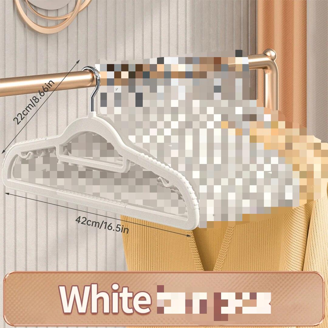 

10-1 шт. вешалки для одежды бытовые нескользящие вешалки для общежития спальня специальное хранение вешалки для одежды без следов 5pcs белый