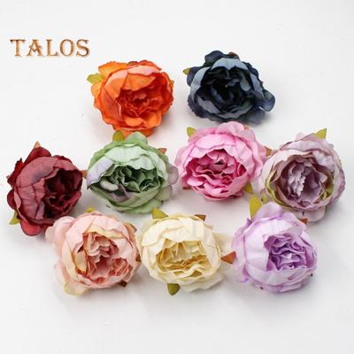 Tête de fleur de pivoine artificielle, 2 pièces, pour fête de mariage, bricolage artisanal, bureau, ville en direct, décoration de maison à la mode