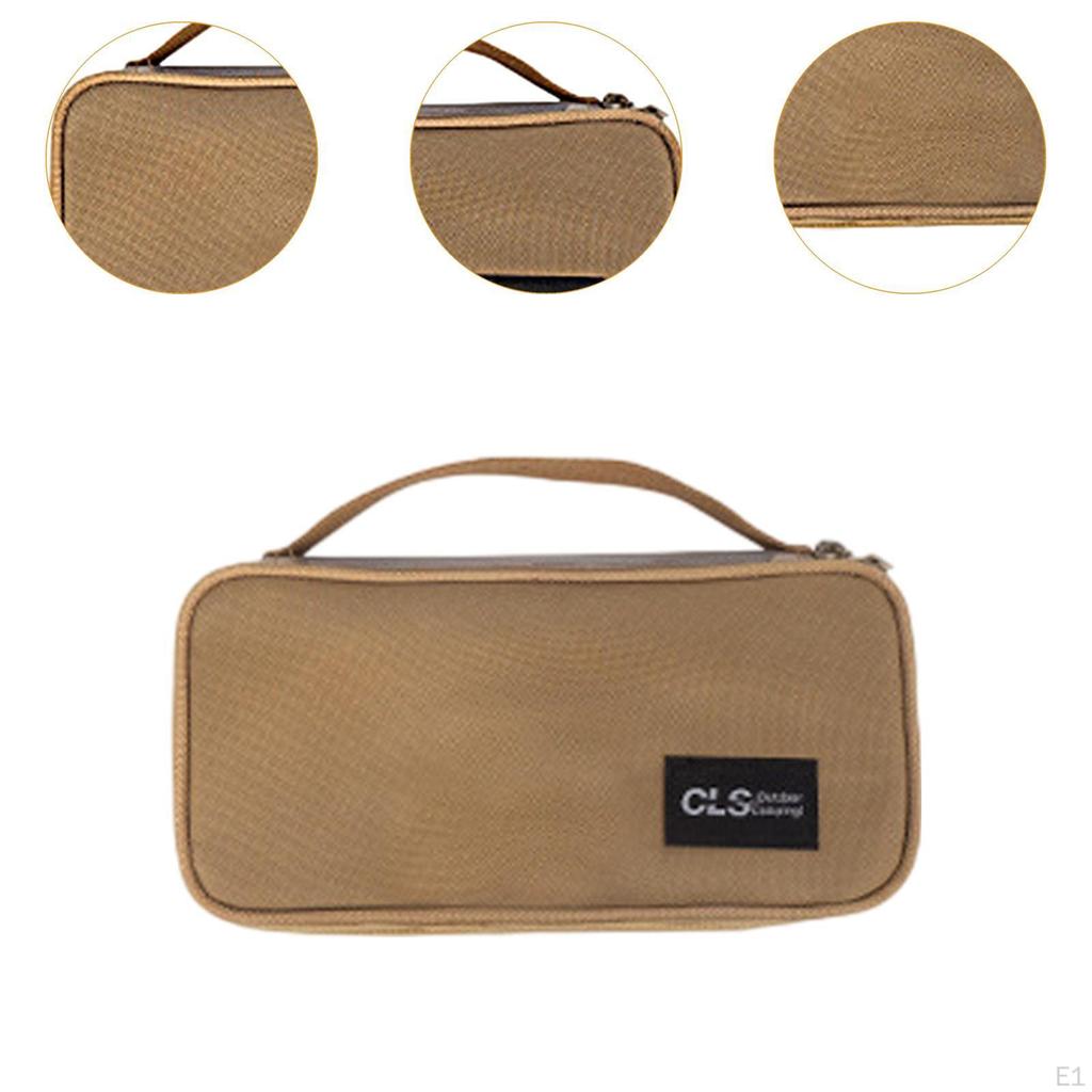 Camping Tableware Storage Bag Utensil Carrier Cookware Holder Handbag Outdoor Cutlery Organizer