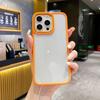 Apple 16 Mobile Phone Case, Simple Candy Color, Suitable for Iphone15 Transparent Anti-drop 14ProMax Gold Shield Protective Case