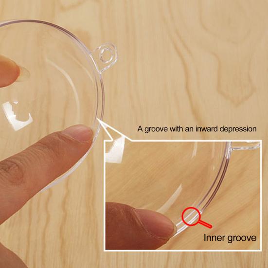 5 Τεμάχια Χριστουγεννιάτικη Μπάλα Διαφανής Γεμιζόμενη Κούφια Αθραύστη Αναχρησιμοποιήσιμη Διάταξη Σκηνής Διακόσμηση Εμπορικού Κέντρου Διακόσμηση Χριστουγεννιάτικου Πάρτι Κρεμαστή Μπάλα Πάρτι