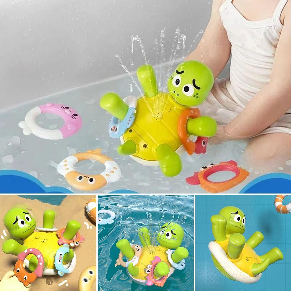 

Interactive Turtles Water Spraying Toys Parent-child Tortoise Shower Toys Gift Baby Bath Toys Kids A