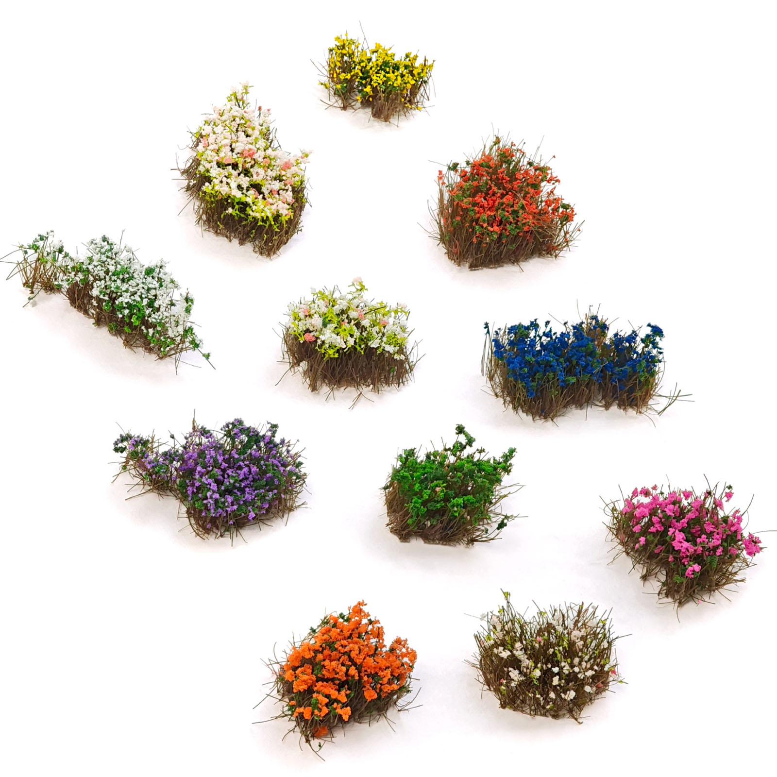 3pcs Miniature Landscape Clusters 11mm Tearable Foliage Nylon Sponge for Grass Terrain Model And Home Crafts