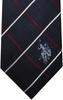 POLO 8cm Tartan Navy Stylish and Suitable for Business Perfect As a Gift for Entrance and U.S. Tie, 100% Silk, Wide, Check, Blue, USPA-89. Occasions.