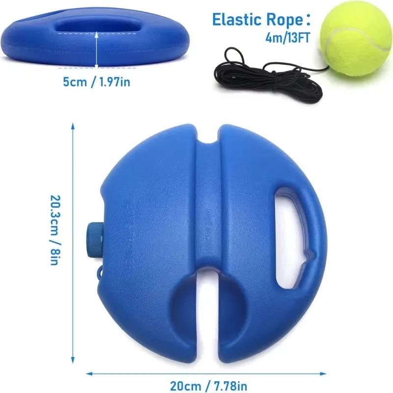 Professional Tennis Training Aids Bases With Elastic Rope Ball Practice Self-Duty Rebound Tennis Trainer Tennis Practice Tool