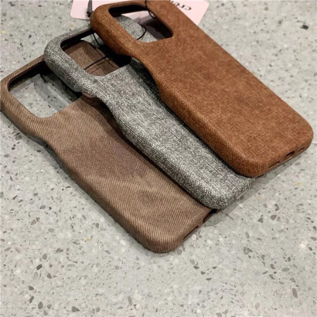 Denim Phone Case for Apple iPhone-Denim Tone Rugged PC Silicone Drop-Resistant Anti-Drop Phone Cover for Iphone15/14/13/12/Pro/Pro Max