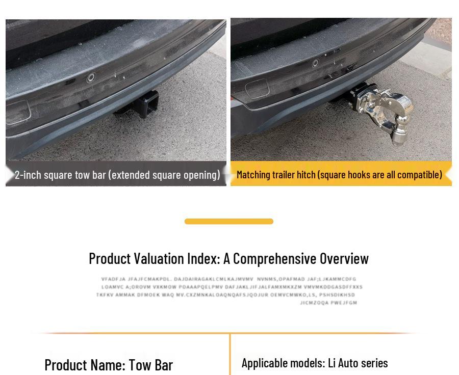Ideal L9 Trailer Hitch Upgrade: Special Reinforced Version for L7/L8 Hitch & Rogue Tow Bar
