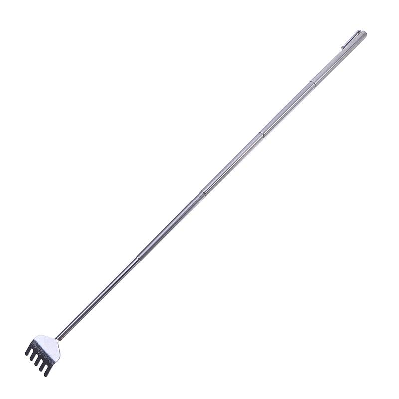 Telescopic Back Scratcher Tool Stainless Steel Silver Household Necessities Easy To Carry No Harm To Skin Retractable Scratcher