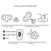 USB Charging 3D Car Wind Up Key Rotating Electric Rotating Spring Key Car Roof Decor  Car