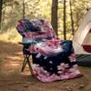 1PC Custom Name Axolotl Cherry Blossoms Outdooor Flannel Blankets Throw Blanket All-Season Throw Gift Bedspread for Couch, Bed, Camping Holiday Birthd