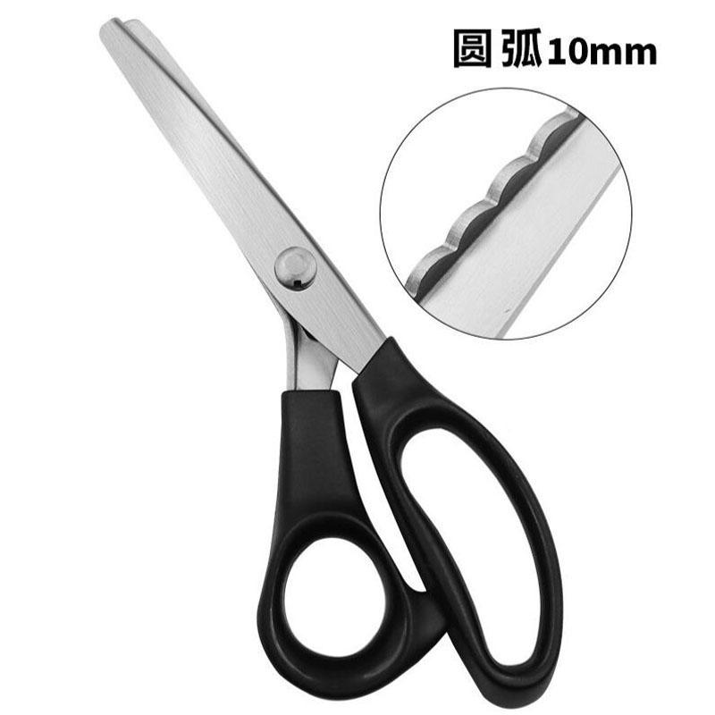 Nerezové cikcakové nůžky Trojúhelníkové zuby Krajka Látka Řemesla Krejčovství Cikcakový střih Krejčovské nůžky Šicí nůžky