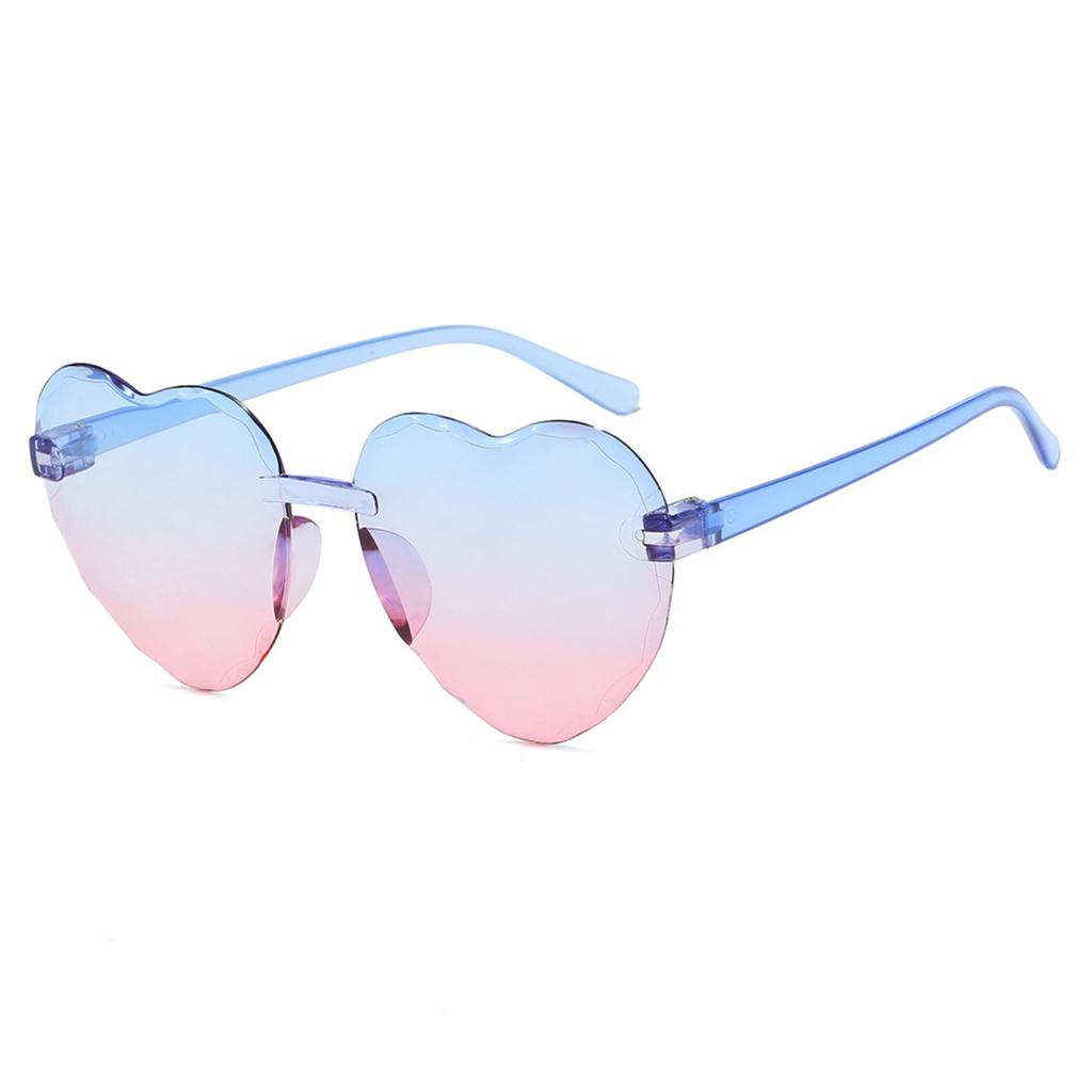 Heart Shaped Sunglasses Kids Sunglasses Set Gradient Lens Fashion Sunglasses Wholesale Girls Boys Eyewear Summer Accessories