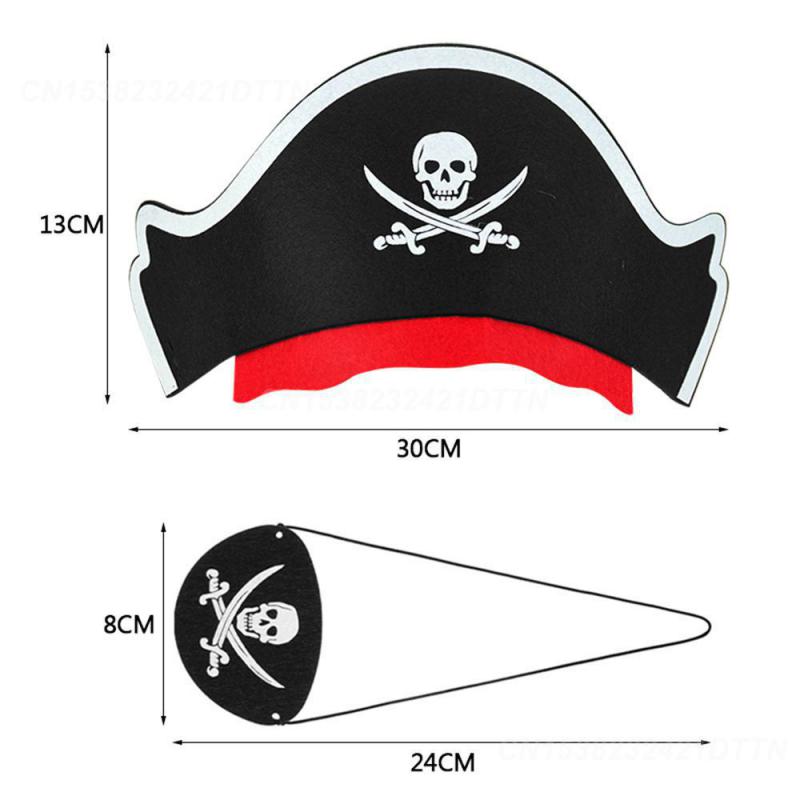 

Pirate Captain Hat Props Role Play Pirate Captain Comfortable And Breathable Party Gathering Clothing And Accessories Skull Mask 29 X 12