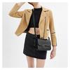 Coach IDOL 21 Rivet Decorated Magnetic Snap Cowhide Leather Hand Shoulder Bag Small Women's Black