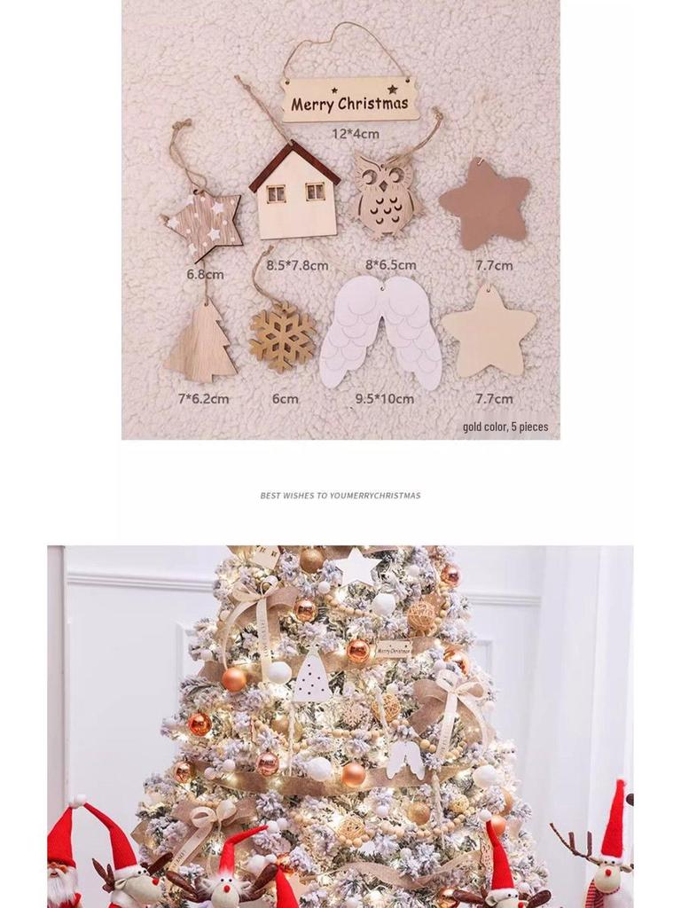 Snowfall White Flocked Christmas Tree - 1.2/1.5/1.8/3m Bare Tree for Home Decoration