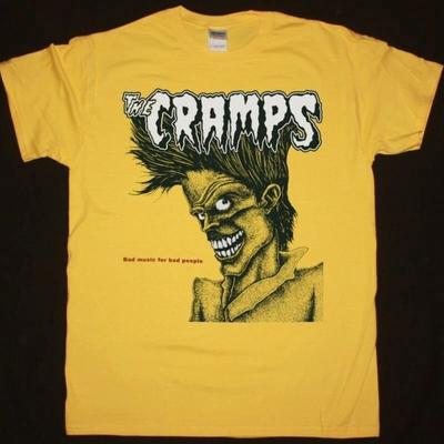 THE CRAMPS Band MUSIC FOR BAD PEOPLE Yellow S To 5XL Shirt BB824 Unisex T-Shirt
