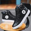 New Simple and Versatile Large Size High-top Men's Shoes Couple Shoes Board Shoes Casual Shoes Sub-size