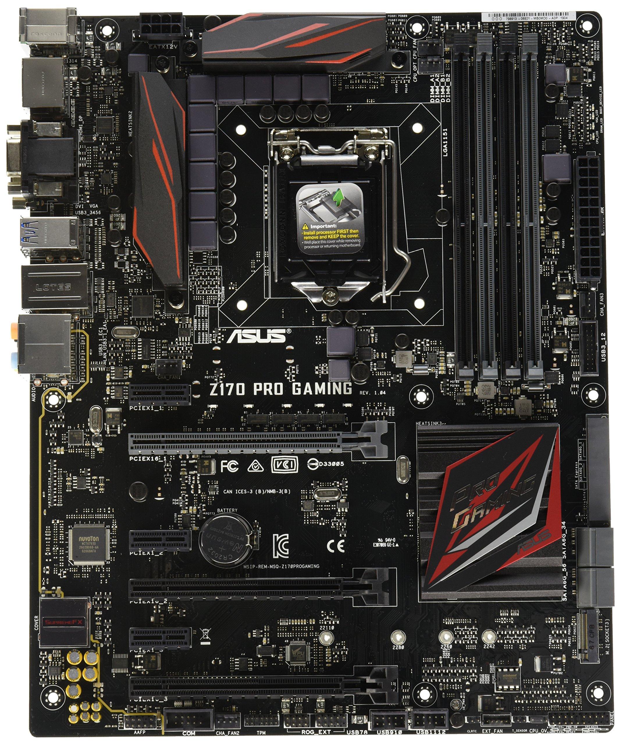 

ASUSTeK Intel Z170 Gaming LGA1151 GAMING Motherboard, Compatible, Z170-PRO [ATX]