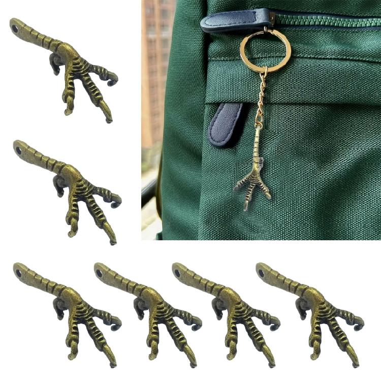10PCS Retro Bird Claw Pendants Jewelry Making Accessories Alloy Texture Jewelry Pendant Suitable for Jewelry Making