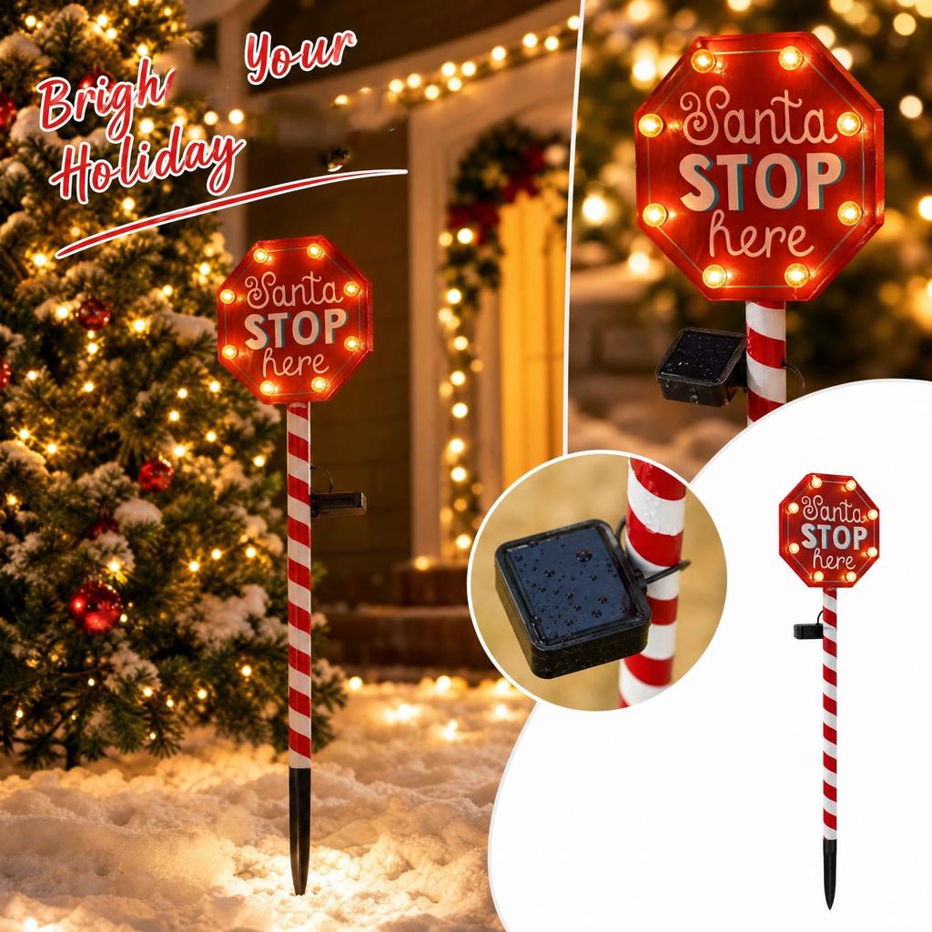 Outdoor Christmas Tree Stake Lights, Holiday Decor for, Garden and Yard