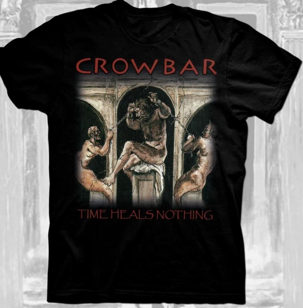 

CROWBAR Band Time Heals Nothing Cotton Black All Size T Shirt Unisex T-Shirt XXL