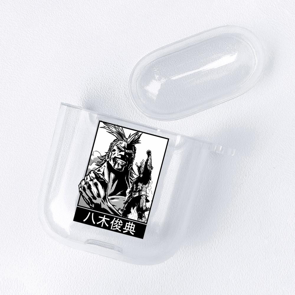 Anime My Hero Academia Figurer Gjennomsiktig Airpods-deksel for Funda Airpods 2/1 Deksel Boku No Hero Academia Mykt TPU-deksel Coque